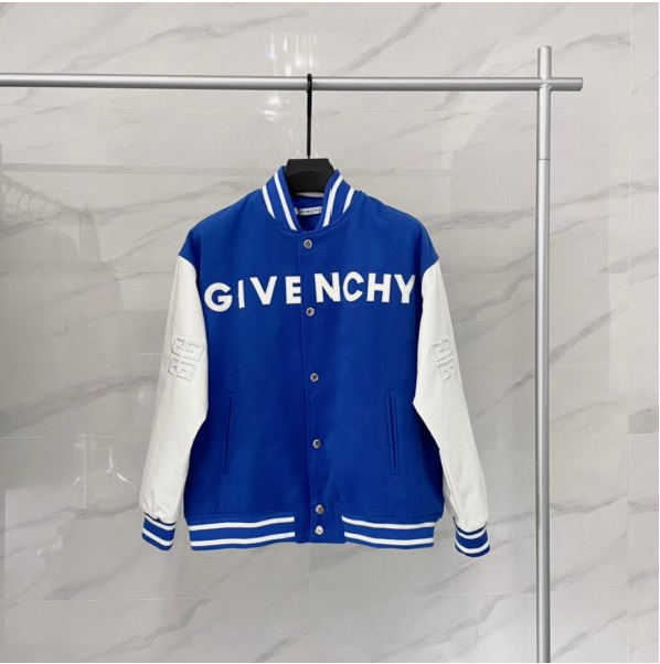 Givenchy College Blu maniche in pelle